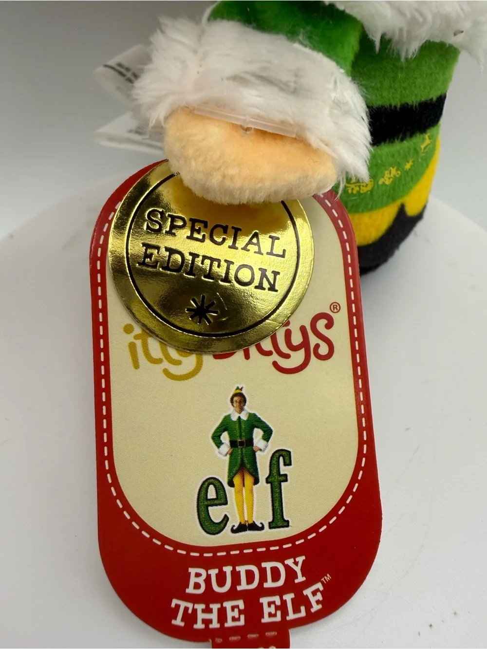 Ty Beanie Bittys Buddy the Elf Plush Toy - Green/Yellow